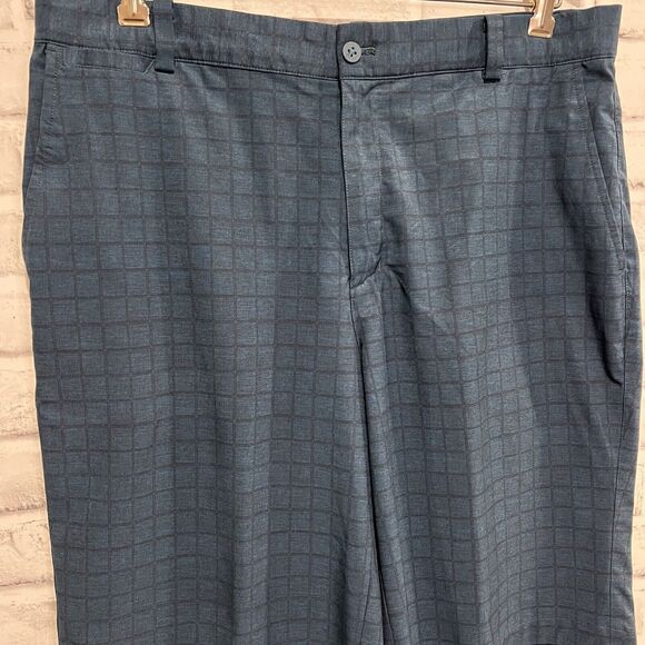 Nike Golf Dri-Fit Men’s Blue Plaid Shorts Size 34 Flat Stretch Relaxed - Picture 6 of 11